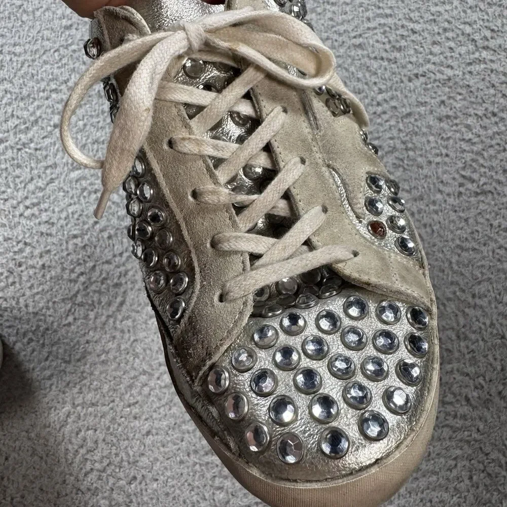Golden Goose | RARE Rhinestone Sneakers Size 40/9 - Picture 8 of 9